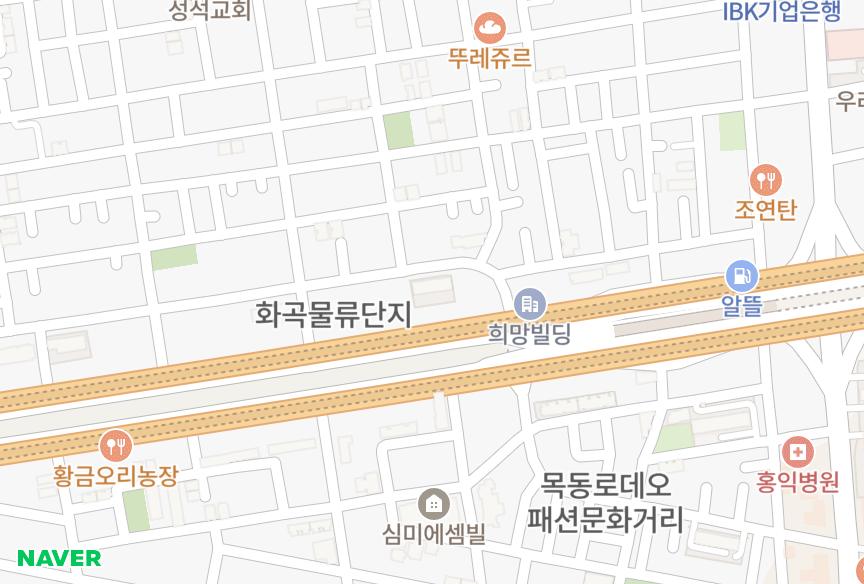 서울특별시 강서구 화곡동 우영 위치·실거래 시세 지도