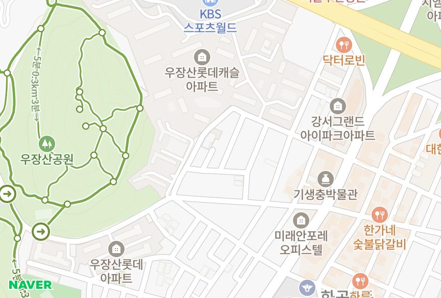 서울특별시 강서구 화곡동 로즈힐 위치·실거래 시세 지도