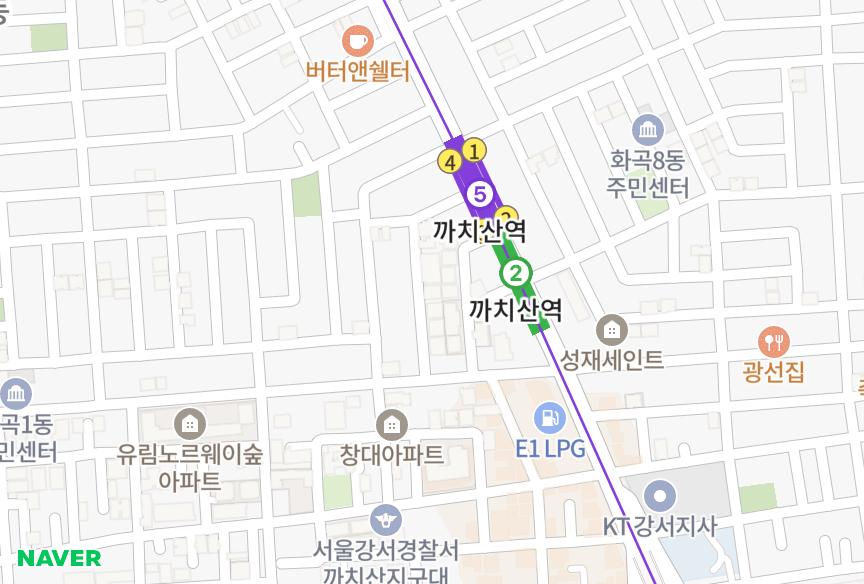 서울특별시 강서구 화곡동 성광1차 위치·실거래 시세 지도