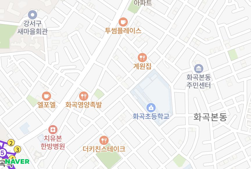 서울특별시 강서구 화곡동 명주캐슬 위치·실거래 시세 지도
