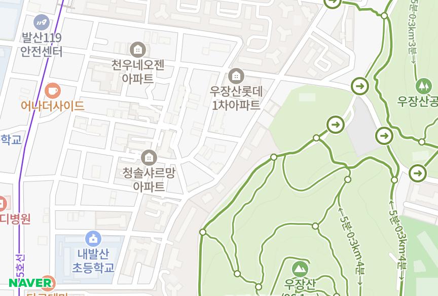 서울특별시 강서구 내발산동 제이월드 위치·실거래 시세 지도