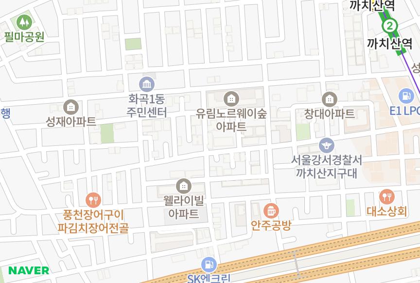 서울특별시 강서구 화곡동 천우네오젠9차 위치·실거래 시세 지도