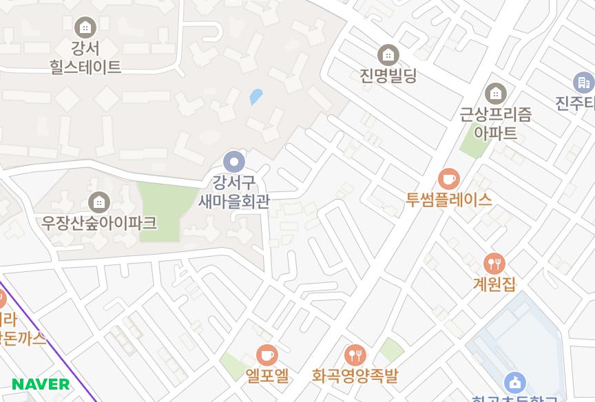 서울특별시 강서구 화곡동 서림골드 위치·실거래 시세 지도