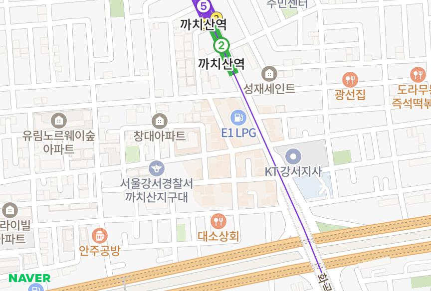 서울특별시 강서구 화곡동 한울 위치·실거래 시세 지도