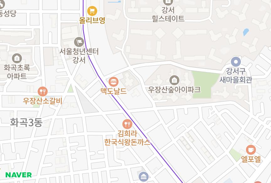서울특별시 강서구 화곡동 윤탁아트리움 위치·실거래 시세 지도