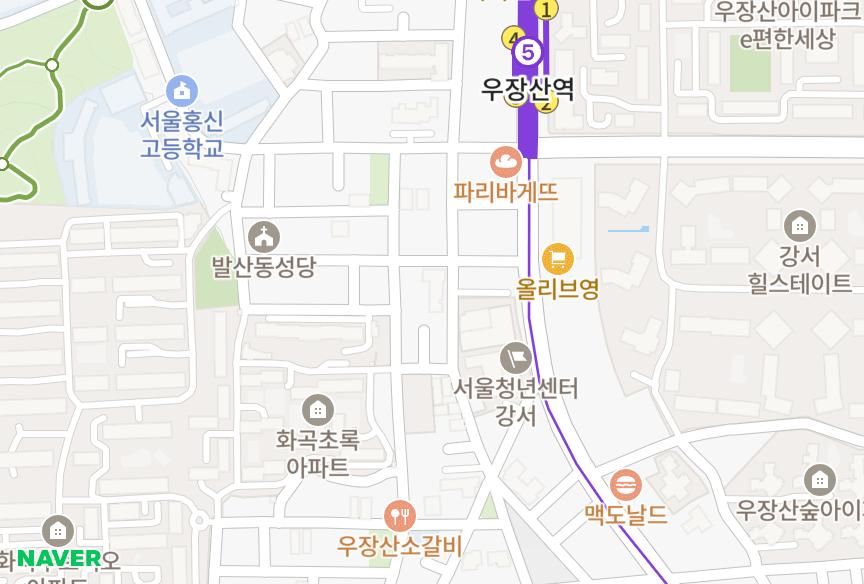 서울특별시 강서구 화곡동 신일골드빌 위치·실거래 시세 지도