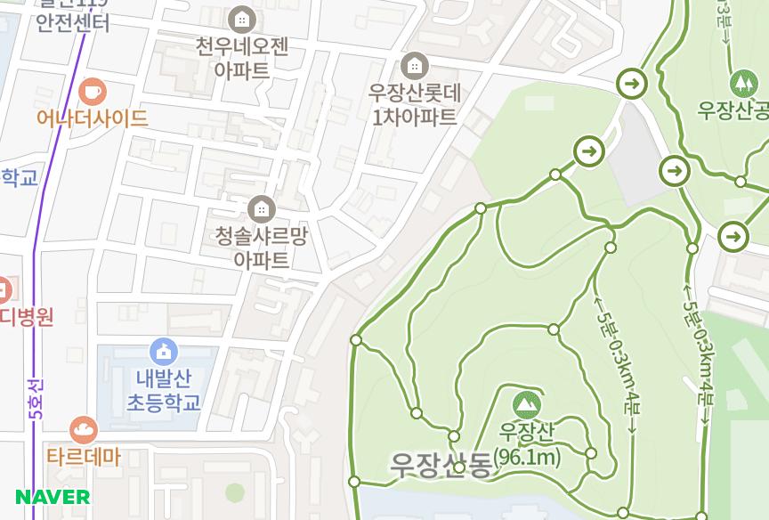 서울특별시 강서구 내발산동 새신아 위치·실거래 시세 지도