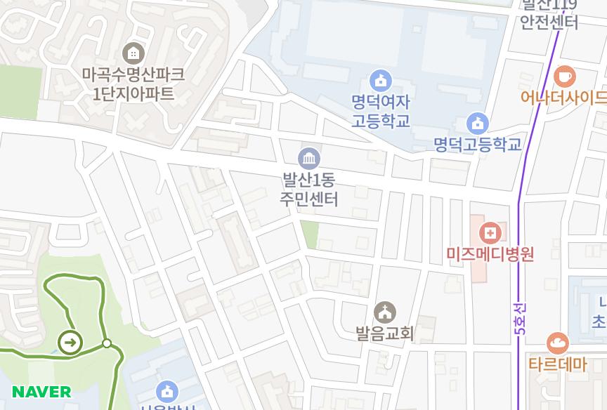 서울특별시 강서구 내발산동 신세계2차 위치·실거래 시세 지도