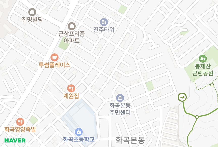 서울특별시 강서구 화곡동 신원센스빌 위치·실거래 시세 지도