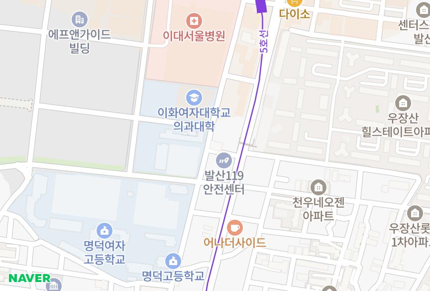 서울특별시 강서구 내발산동 명덕 위치·실거래 시세 지도