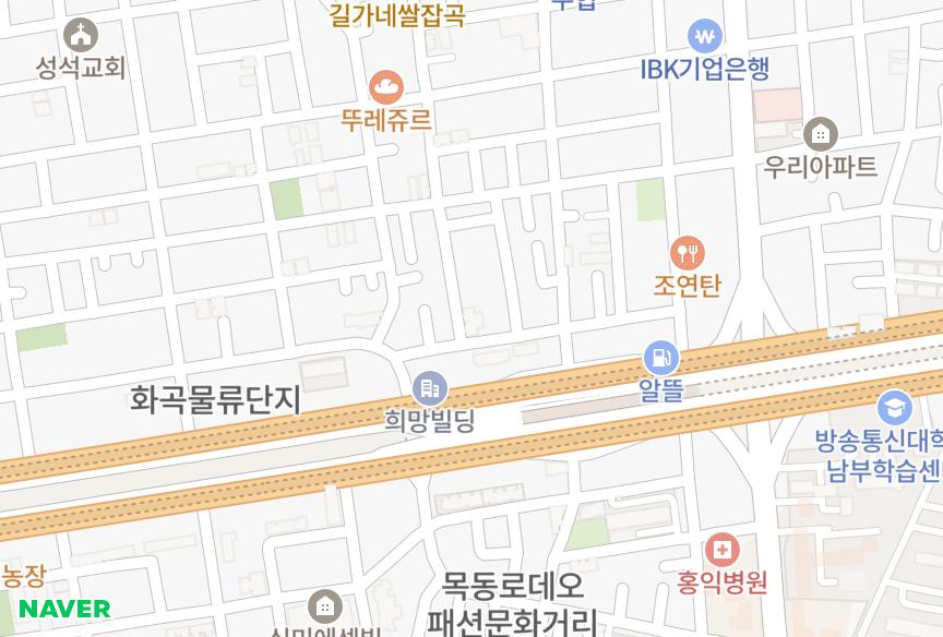서울특별시 강서구 화곡동 예지보금자리 위치·실거래 시세 지도
