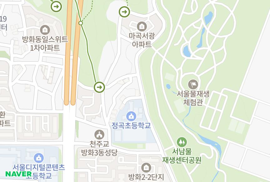서울특별시 강서구 방화동 삼도 위치·실거래 시세 지도