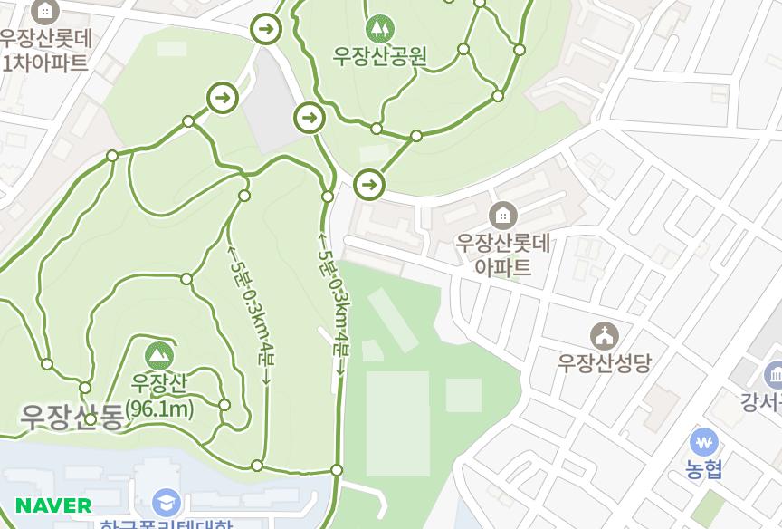 서울특별시 강서구 화곡동 우장산청솔 위치·실거래 시세 지도