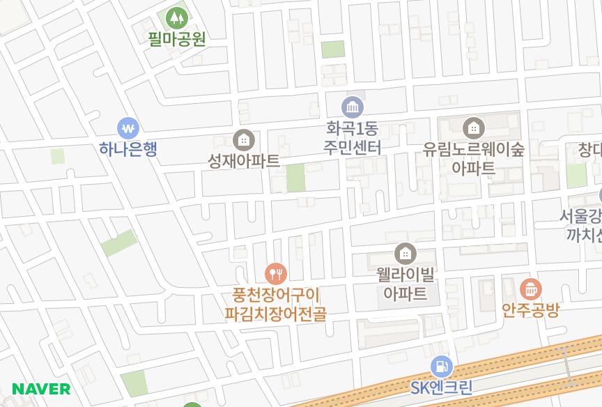 서울특별시 강서구 화곡동 효성A 위치·실거래 시세 지도