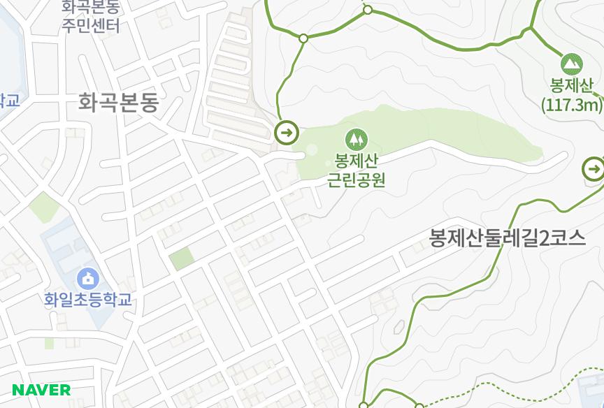 서울특별시 강서구 화곡동 계명나동 위치·실거래 시세 지도