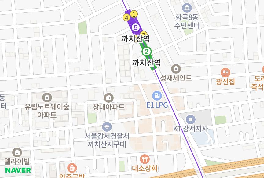 서울특별시 강서구 화곡동 디아인스 위치·실거래 시세 지도