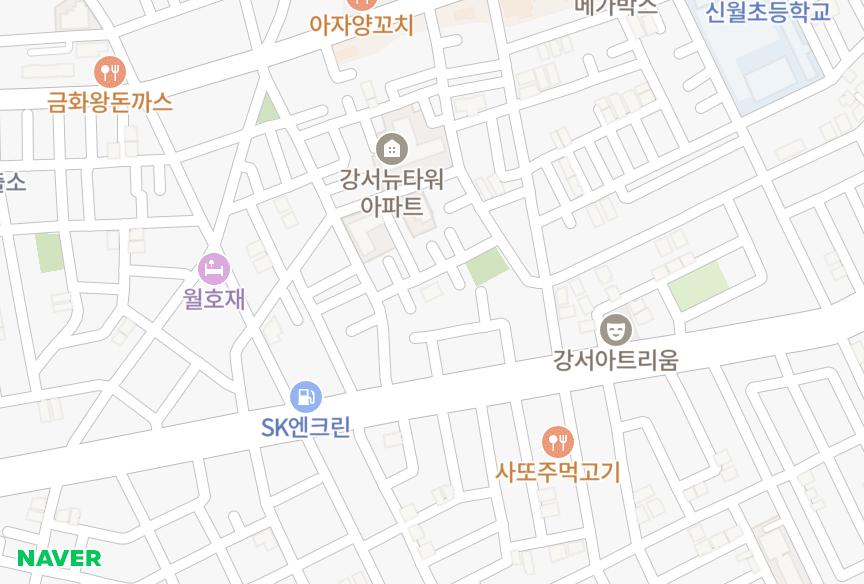 서울특별시 강서구 화곡동 삼우 위치·실거래 시세 지도