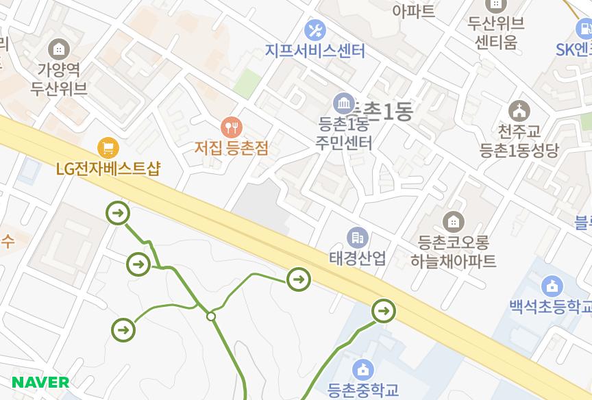 서울특별시 강서구 등촌동 우당 위치·실거래 시세 지도