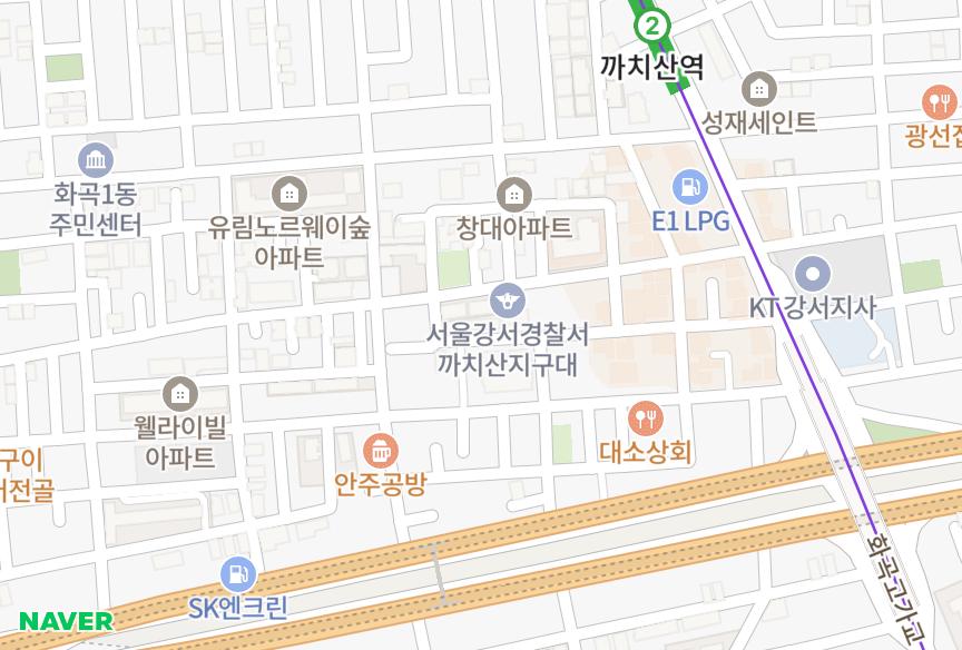서울특별시 강서구 화곡동 센트럴포레더클래스 위치·실거래 시세 지도