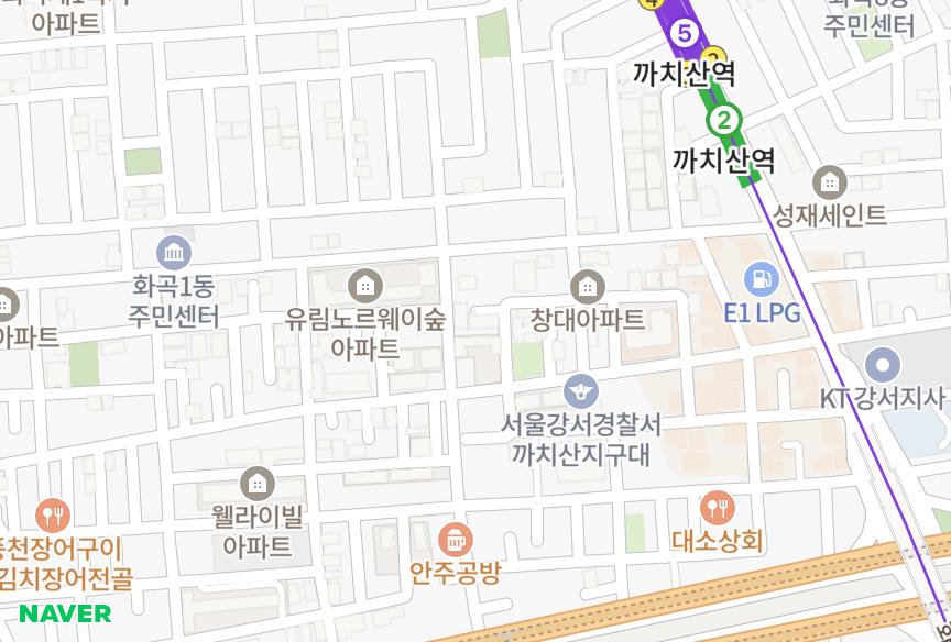 서울특별시 강서구 화곡동 강서뉴 위치·실거래 시세 지도