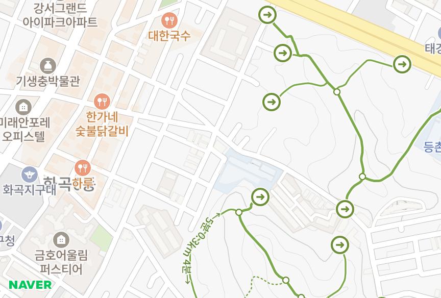 서울특별시 강서구 화곡동 송이 위치·실거래 시세 지도