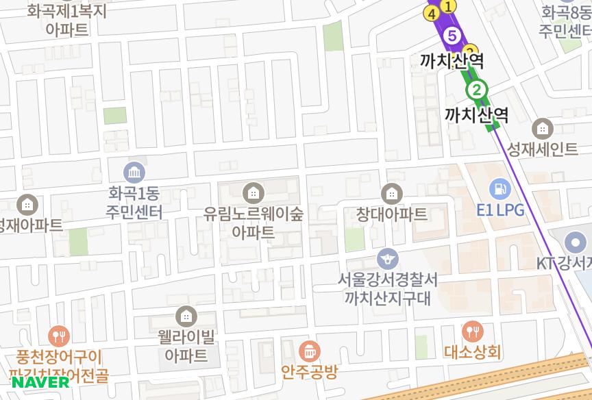 서울특별시 강서구 화곡동 팔라이스타워 위치·실거래 시세 지도