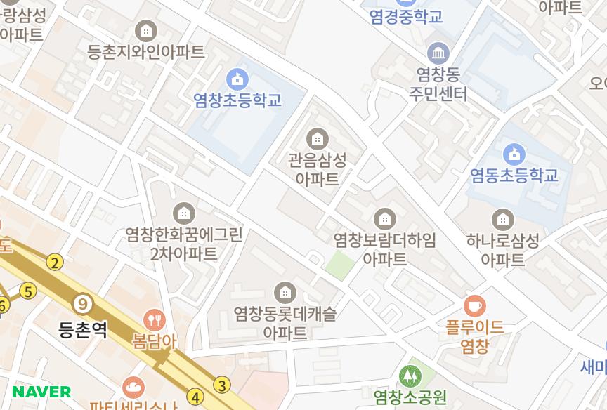 서울특별시 강서구 염창동 노블레스2차 위치·실거래 시세 지도