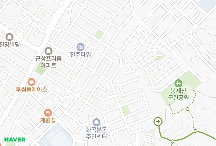 서울특별시 강서구 화곡동 강동 위치·실거래 시세 지도