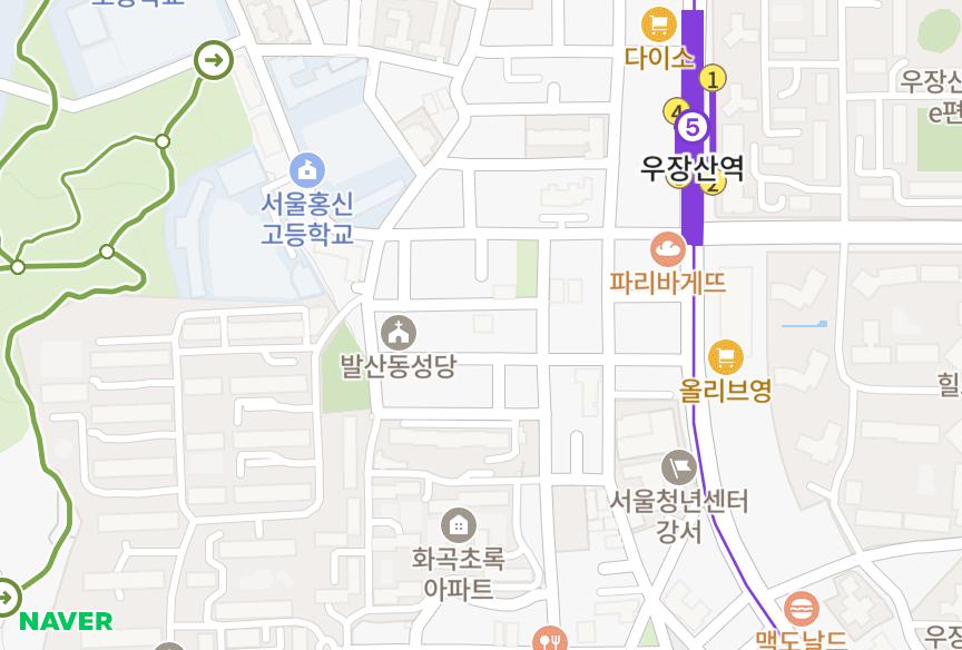 서울특별시 강서구 화곡동 화곡신세계2차 위치·실거래 시세 지도