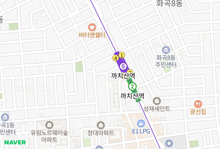 서울특별시 강서구 화곡동 일광 위치·실거래 시세 지도