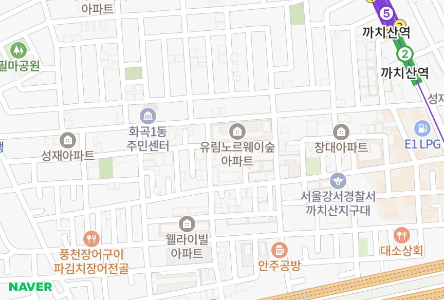 서울특별시 강서구 화곡동 찬누리 위치·실거래 시세 지도