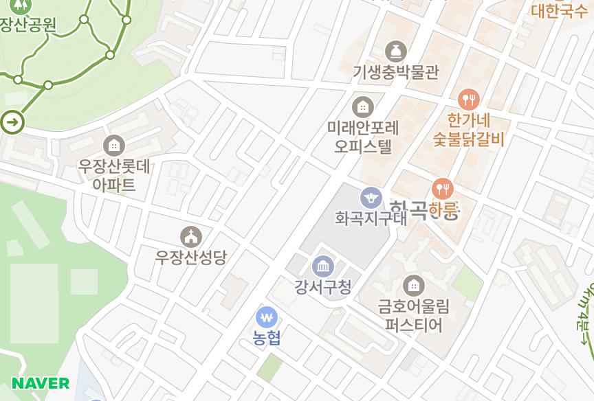 서울특별시 강서구 화곡동 강서크라운팰리스 위치·실거래 시세 지도