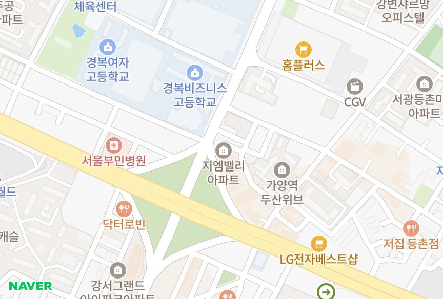 서울특별시 강서구 등촌동 지엠벨리 위치·실거래 시세 지도