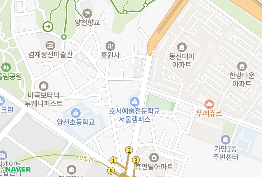 서울특별시 강서구 가양동 한림타운 위치·실거래 시세 지도