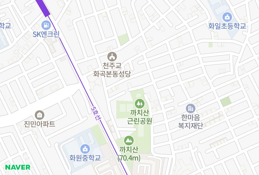 서울특별시 강서구 화곡동 동양 위치·실거래 시세 지도