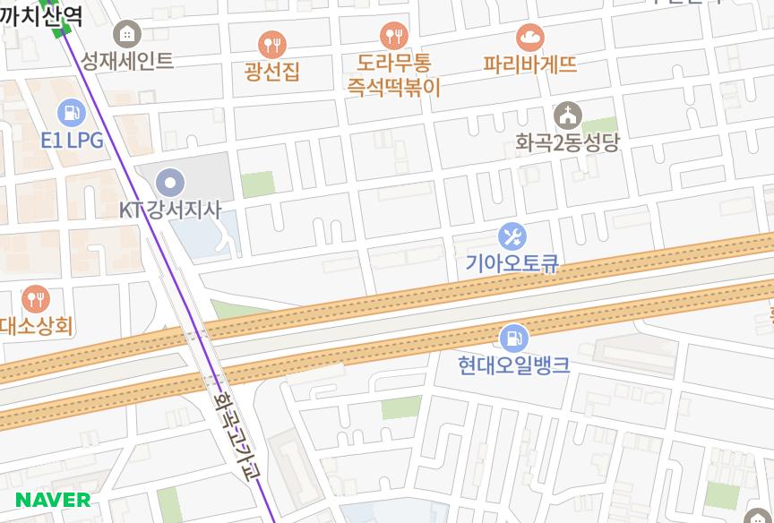 서울특별시 강서구 화곡동 태승훼밀리 위치·실거래 시세 지도