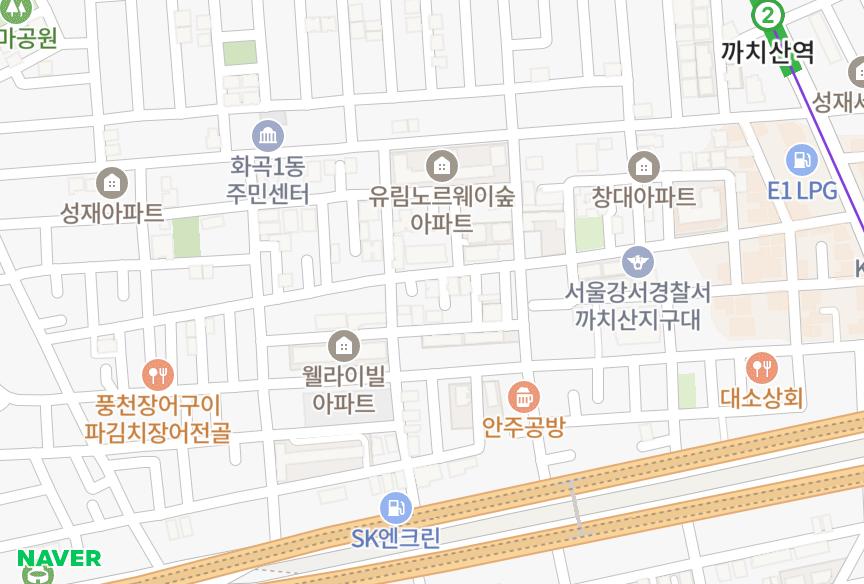 서울특별시 강서구 화곡동 한신베네스트 위치·실거래 시세 지도