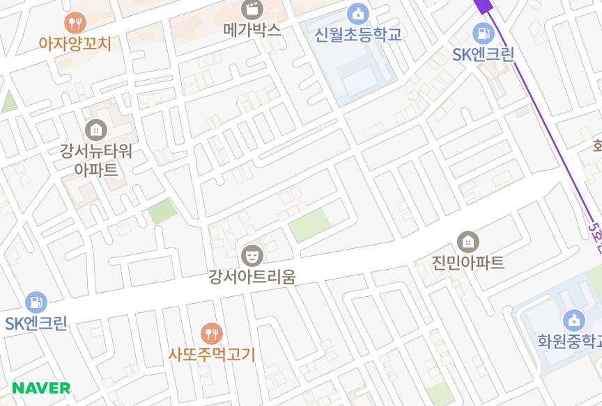 서울특별시 강서구 화곡동 대성3,4호 위치·실거래 시세 지도