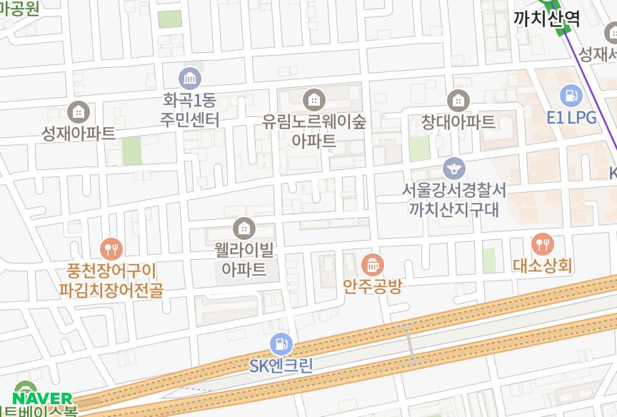 서울특별시 강서구 화곡동 드림시드2차 위치·실거래 시세 지도