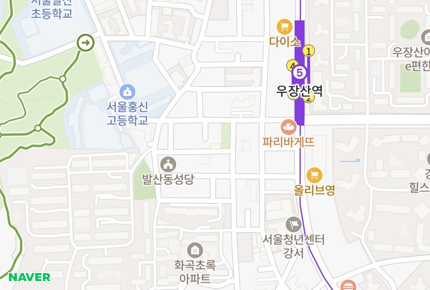 서울특별시 강서구 화곡동 신세계아파트1차 위치·실거래 시세 지도