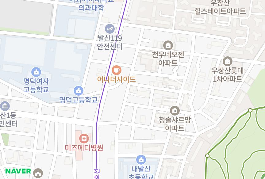 서울특별시 강서구 내발산동 현대파크 위치·실거래 시세 지도
