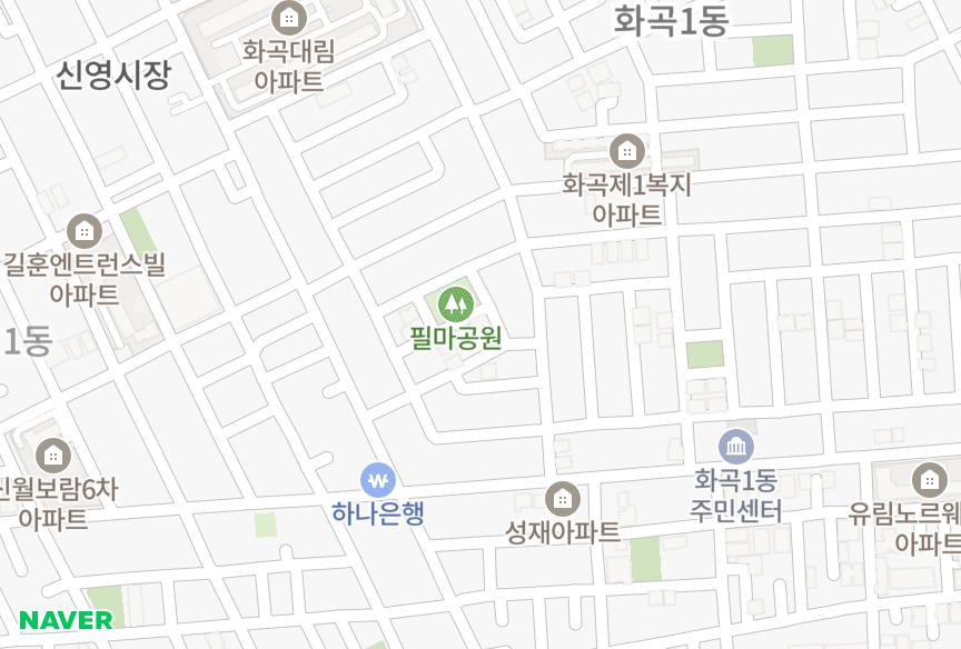 서울특별시 강서구 화곡동 꿈동산 위치·실거래 시세 지도