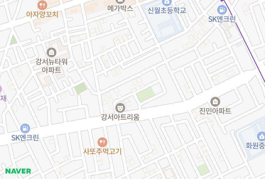 서울특별시 강서구 화곡동 태영 위치·실거래 시세 지도