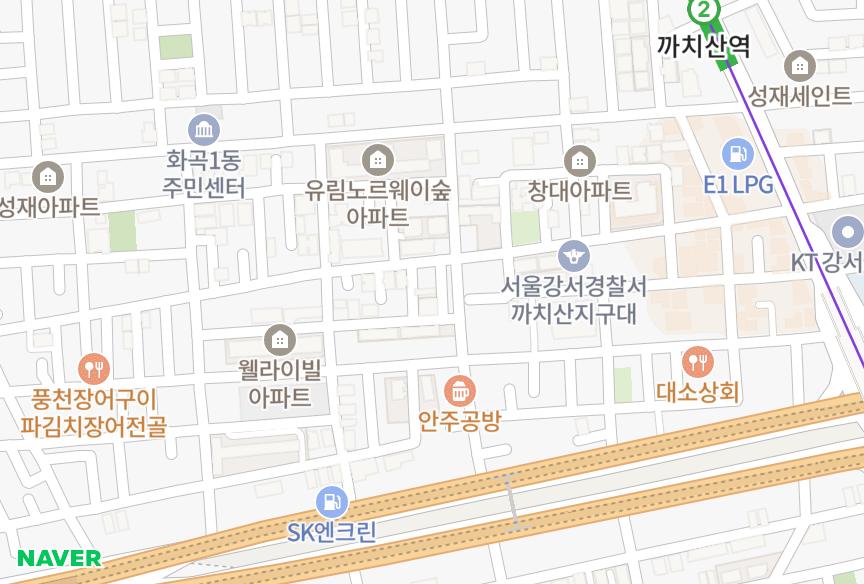 서울특별시 강서구 화곡동 팔라이스아파트먼트 위치·실거래 시세 지도