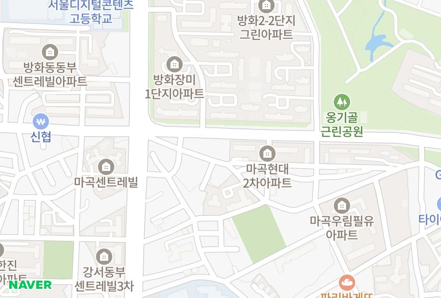 서울특별시 강서구 마곡동 한림리첸빌 위치·실거래 시세 지도