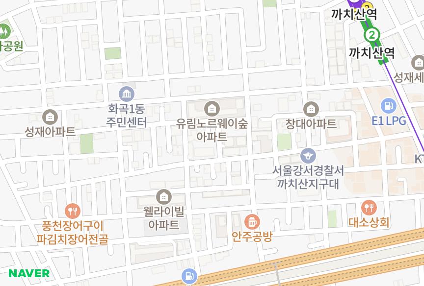 서울특별시 강서구 화곡동 프라임하우스 위치·실거래 시세 지도