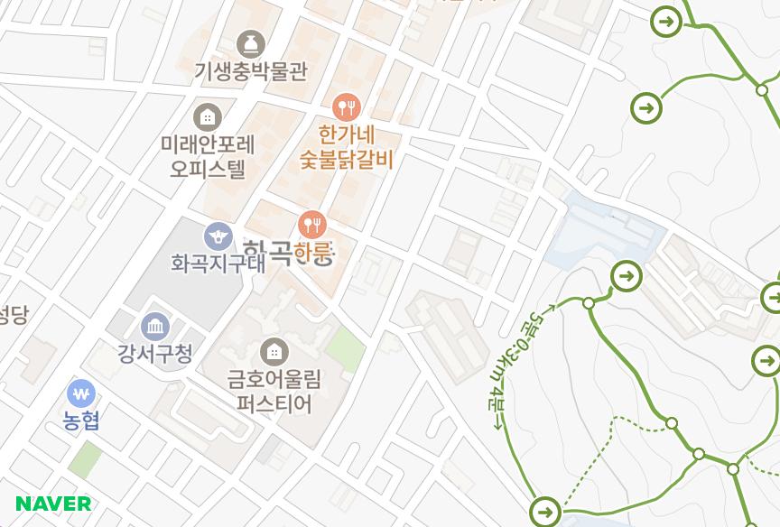 서울특별시 강서구 화곡동 광산 위치·실거래 시세 지도