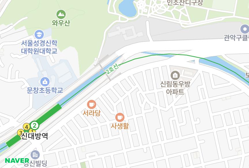 서울특별시 관악구 신림동 그린플러스보라매 위치·실거래 시세 지도