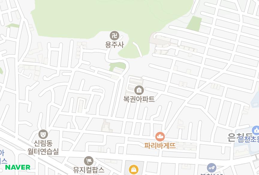 서울특별시 관악구 봉천동 복권 위치·실거래 시세 지도