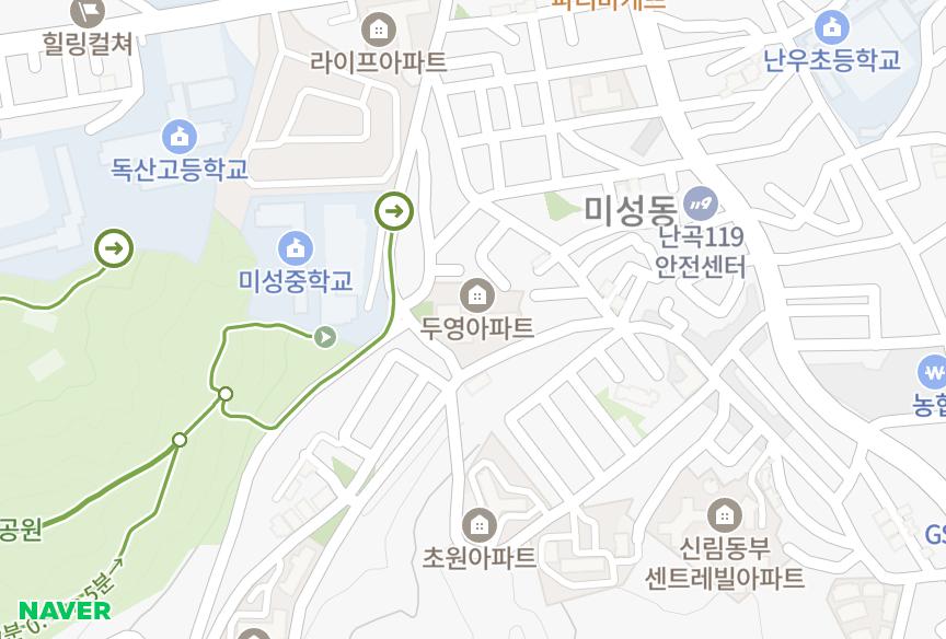 서울특별시 관악구 신림동 신림동두영 위치·실거래 시세 지도